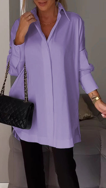 Bettina Blouse chique en mousseline de soie grande taille