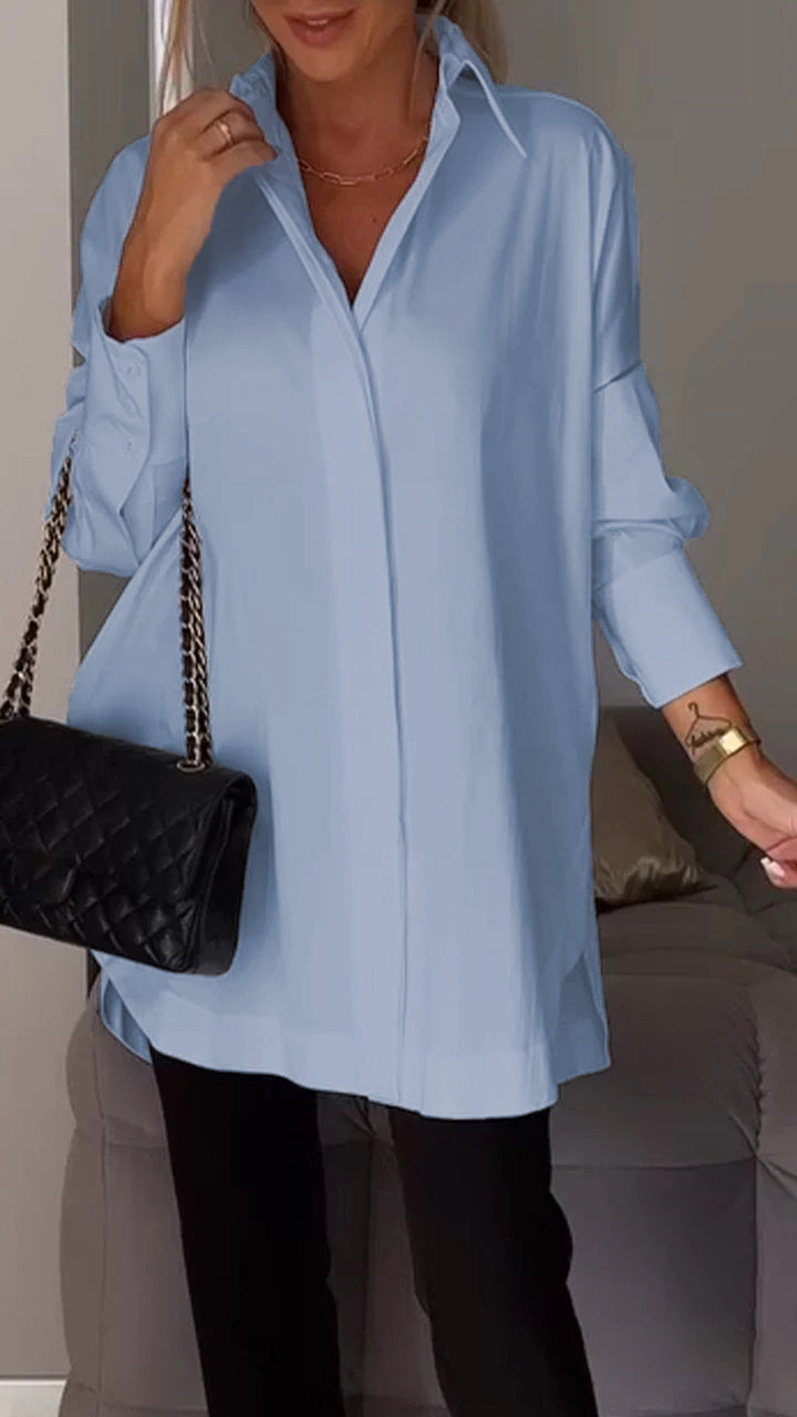 Bettina Blouse chique en mousseline de soie grande taille