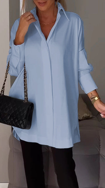 Bettina Blouse chique en mousseline de soie grande taille