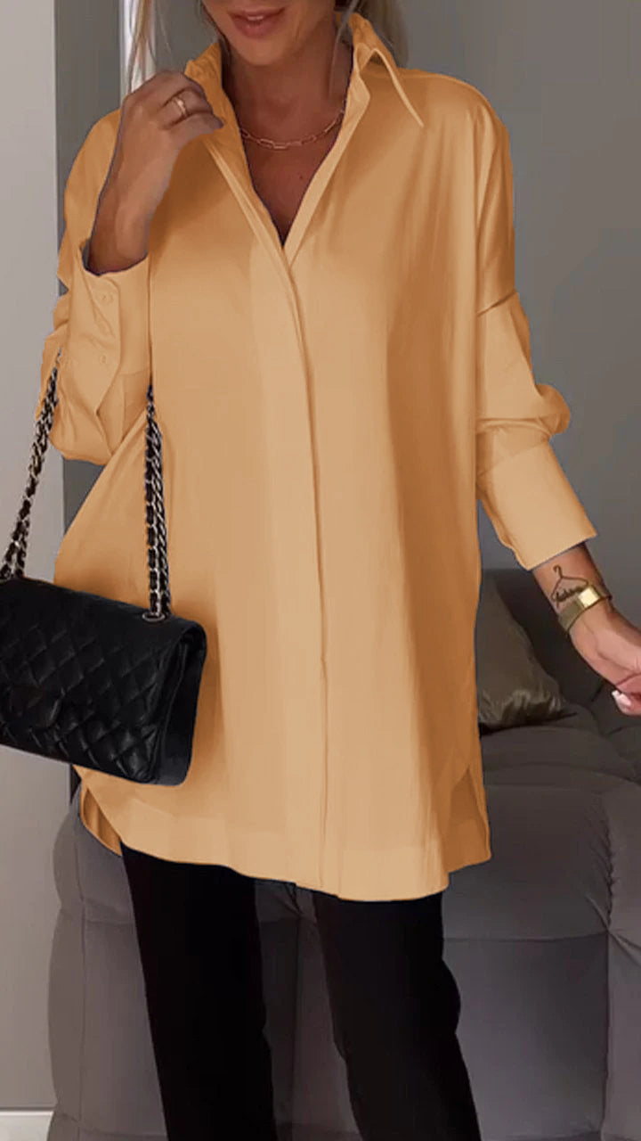 Bettina Blouse chique en mousseline de soie grande taille