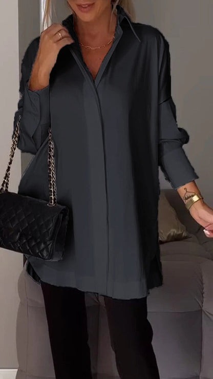 Bettina Blouse chique en mousseline de soie grande taille