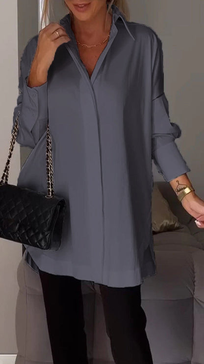 Bettina Blouse chique en mousseline de soie grande taille