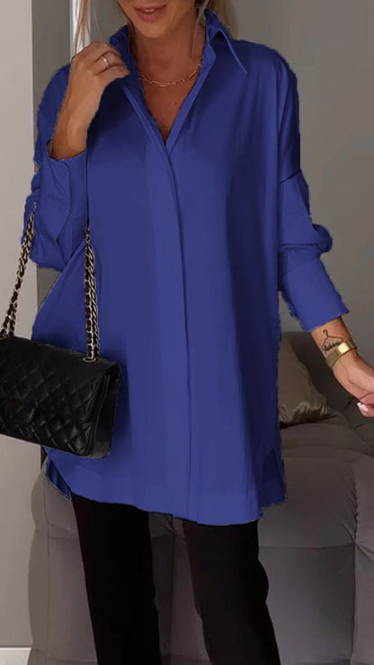 Bettina Blouse chique en mousseline de soie grande taille