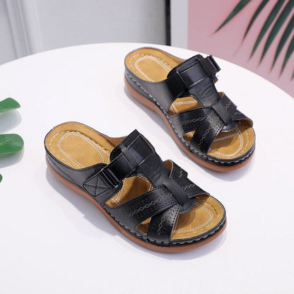 EVELYN | Antislip Orthopedische Leren Sandalen