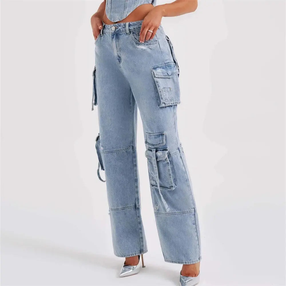 Olivia | Denim Corset Set | Stoer & Elegant | Authentieke Denim
