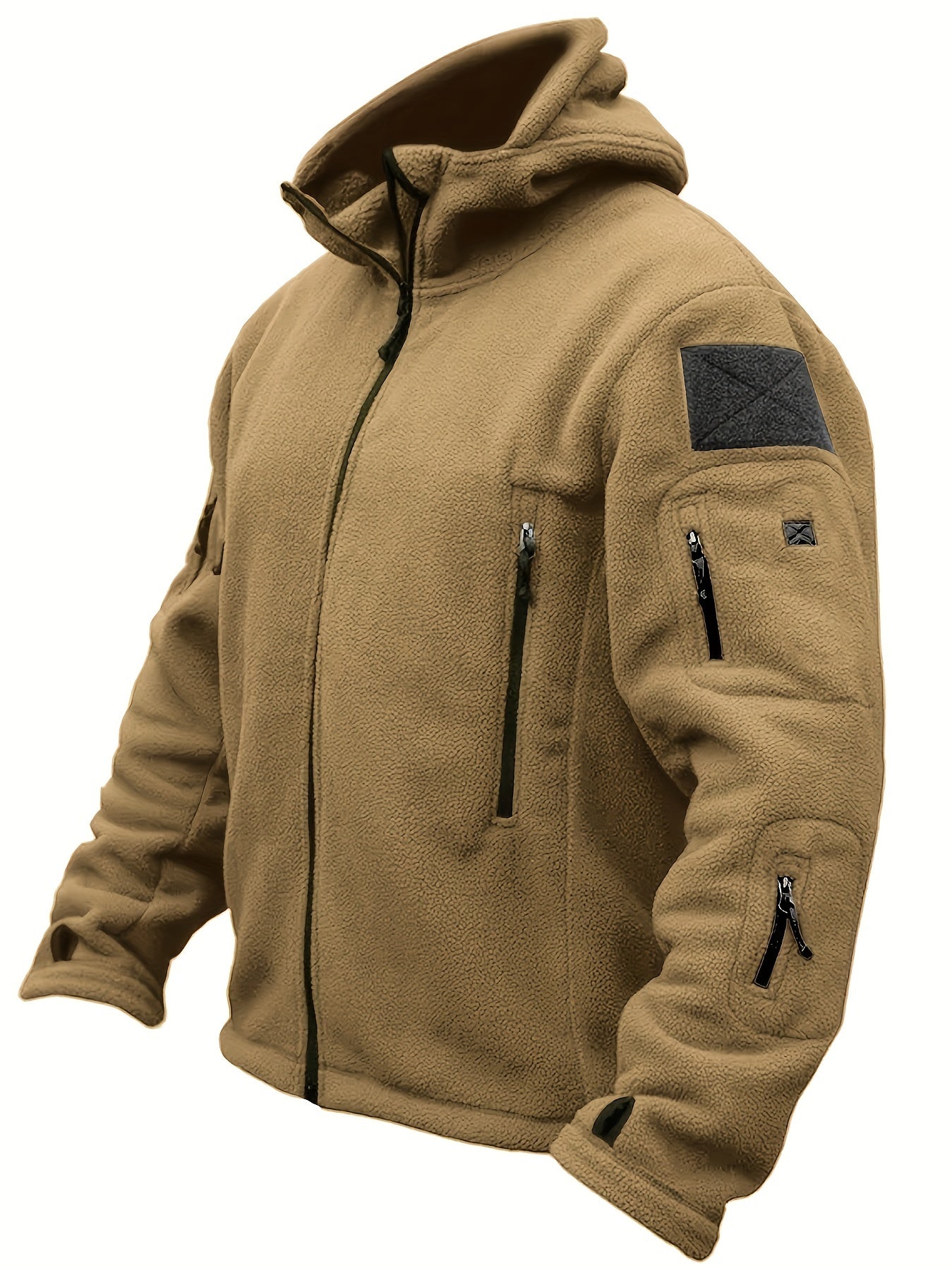 Warme fleece rits winddichte outdoorjas voor mannen | Perfect voor buitenactiviteiten