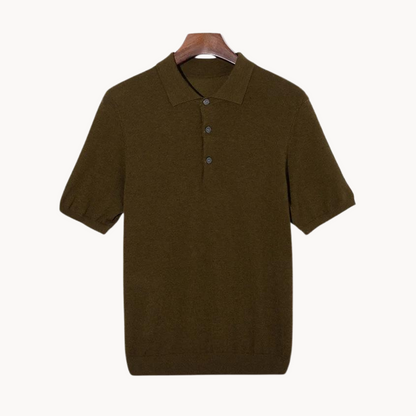 Adam | Luxe Merinowollen Poloshirt