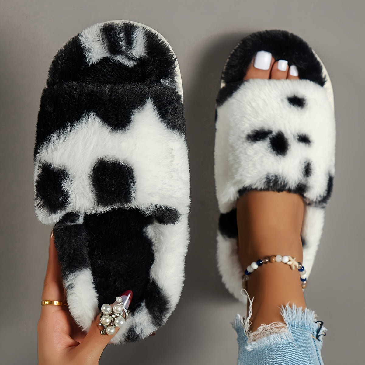 Jayla - Knusse Fluffy Pantoffels voor Vrouwen