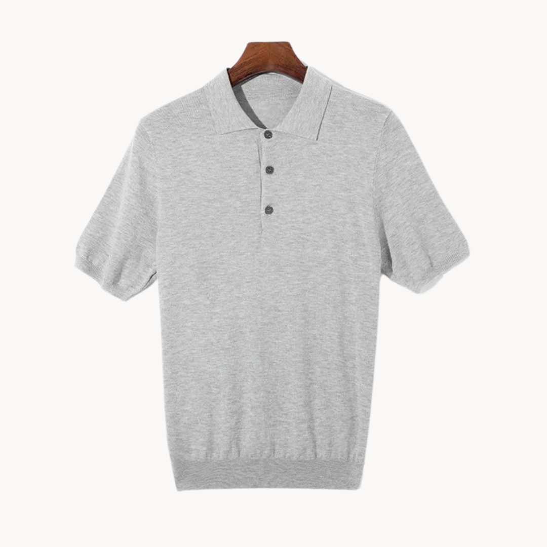 Adam | Luxe Merinowollen Poloshirt