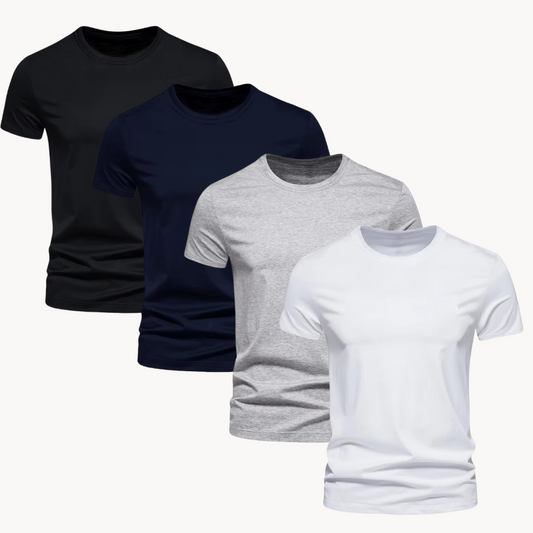 Lazlo | Tijdloze Crew T-shirts - Set van 4