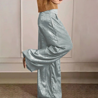 Spring Casual vintage broek in metallic kleuren voor dames