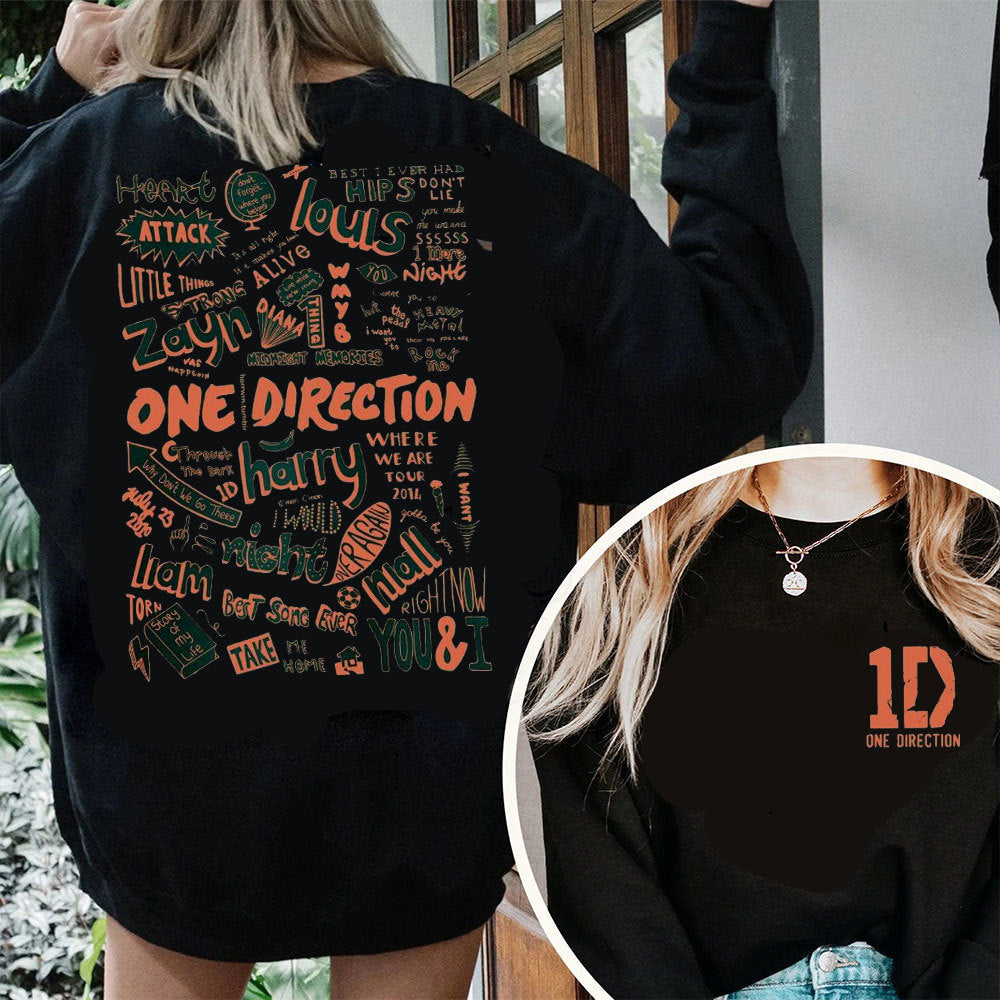 Heidi Mode | One Direction Crewneck Hoodie Alle Albums