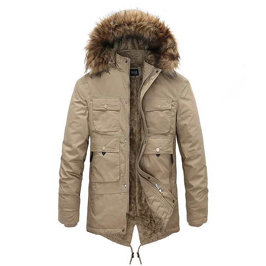 Heren Winterjas - Dikke Parka met Capuchon en Uitneembare Voering | Warme Jas | Grote Modejas