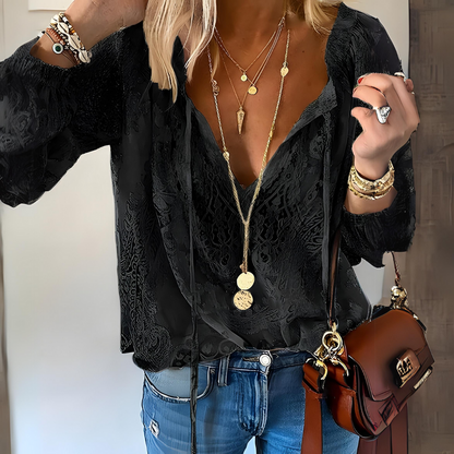 Vrouwen gehaakte boho blouse