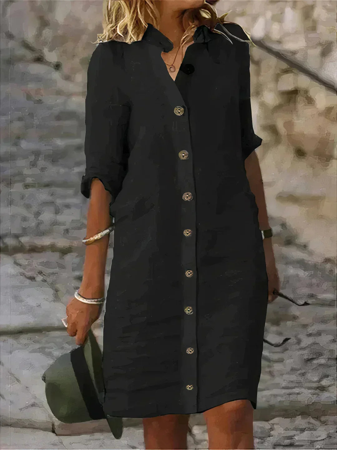 Casual linnen zomerjurk