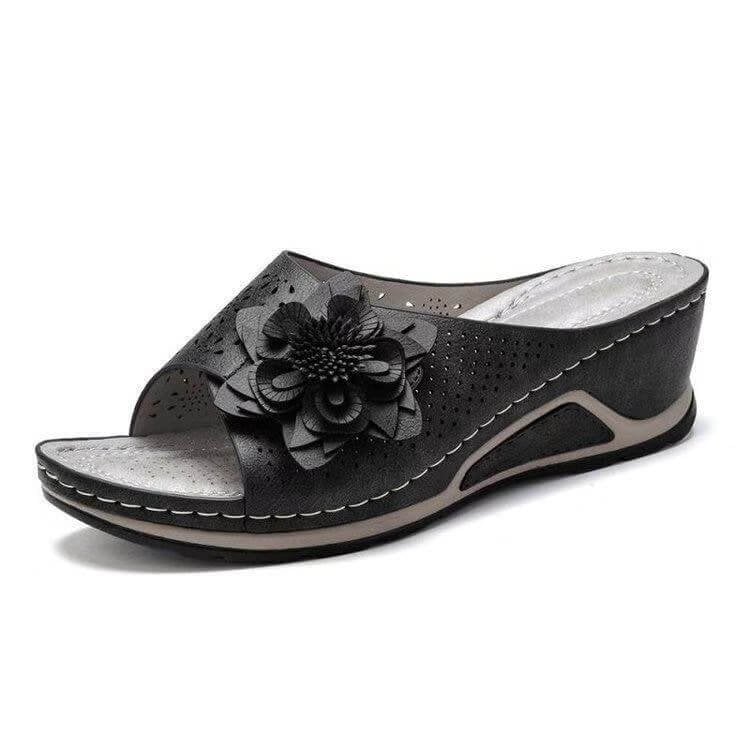 Xiomara® | Orthopedische sandalen van zacht leer met ondersteuning van de voetboog
