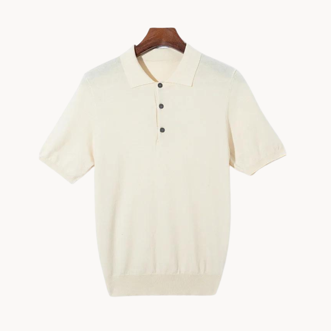 Adam | Luxe Merinowollen Poloshirt