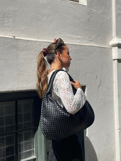 Aivee | Chique Gevlochten Handtas - Perfect voor Elke Gelegenheid
