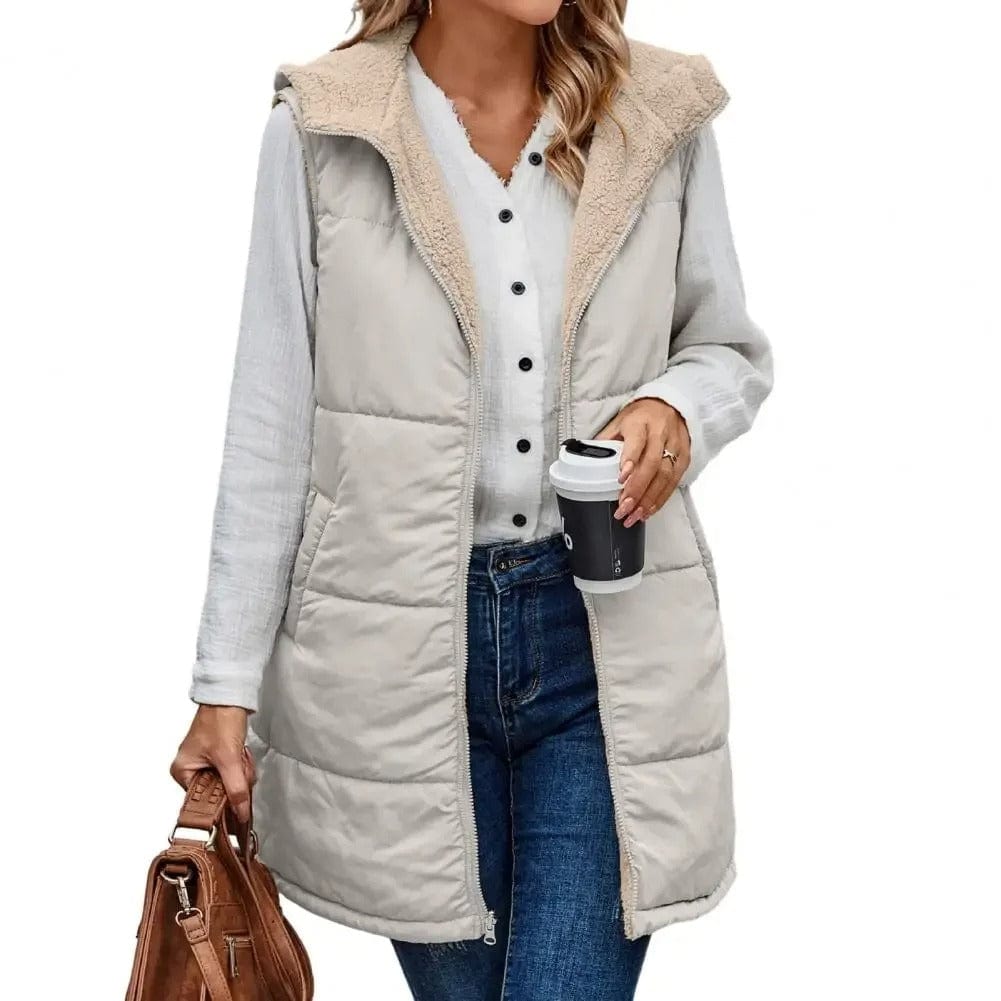 Damesgilet met capuchon