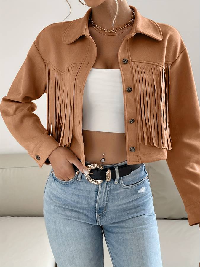 Tamar Jacket | Short Jacket with Fringes