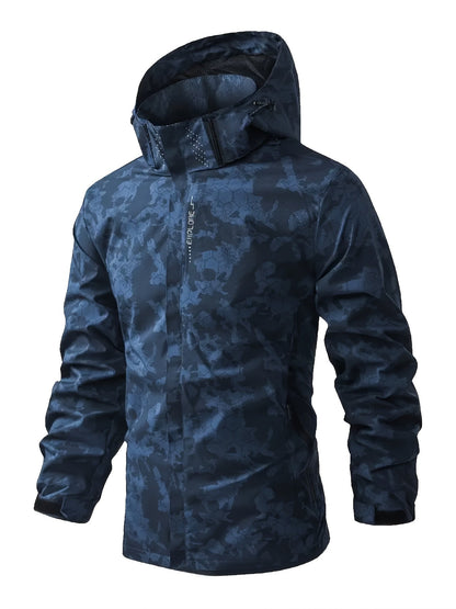 Warme Camouflage Hooded Windbreaker Outdoorjas Voor de Lente Voor Mannen | Perfect voor buitenactiviteiten in de lente