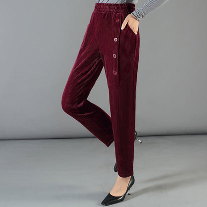 Leslie - Broek met veloursvoering