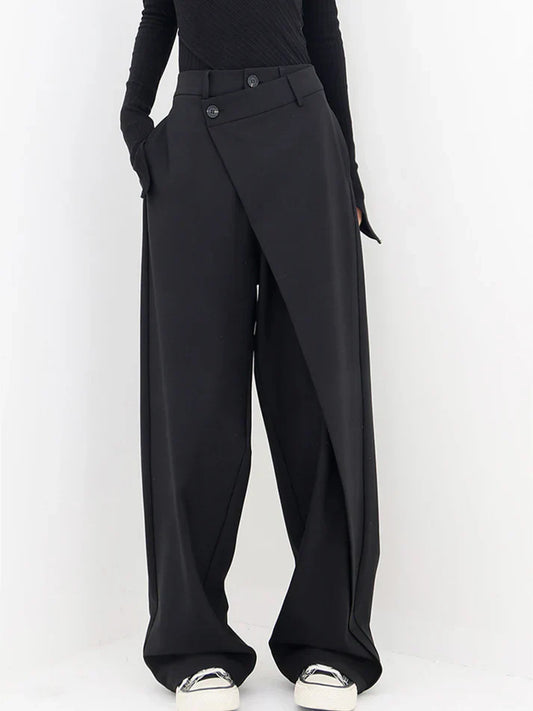 Veelzijdige asymmetrische baggy broek voor dames