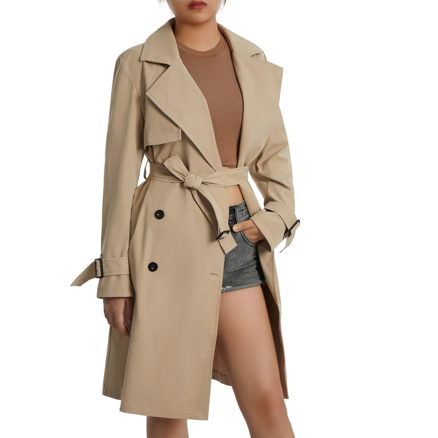 Elaine - Elegante Trendy Chic Trenchcoat