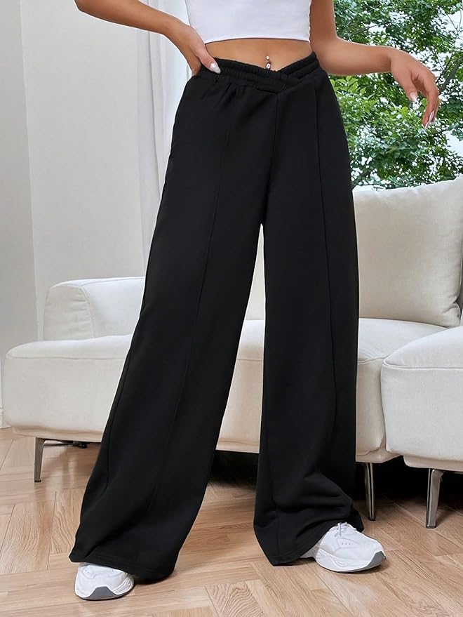 Broek met wijde pijpen voor dames