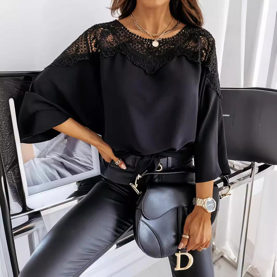 Sophia Blouse met Kanten Detail