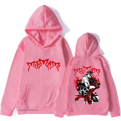 Heidi Mode | Motomami Rosalia Zwarte grafische hoodie