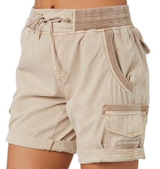 Vrijetijdsshort met hoge taille voor dames