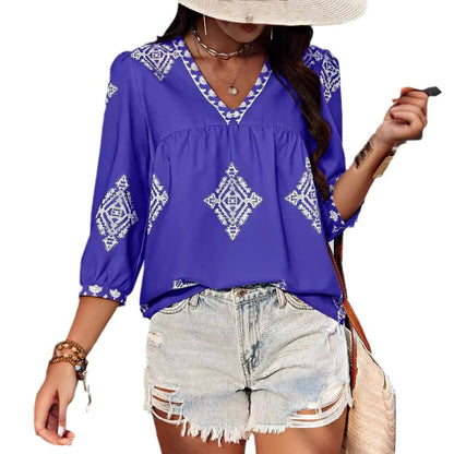 Esme Geborduurde Blouse
