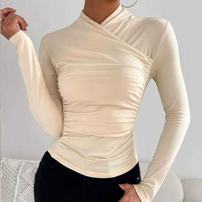 Colette™ top met gekruiste hals