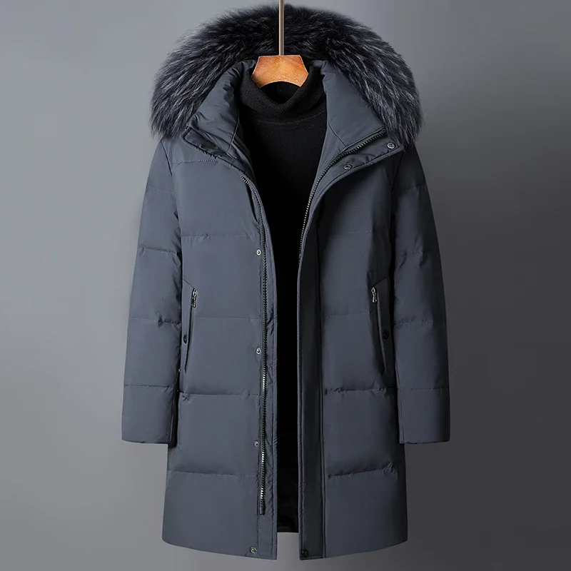 Bastian Jacket | Men's Fur Hooded and Zipped Winter Jacket