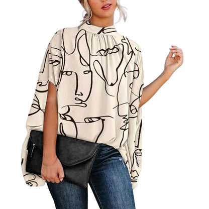 Kara - Elegante blouse met abstract motief