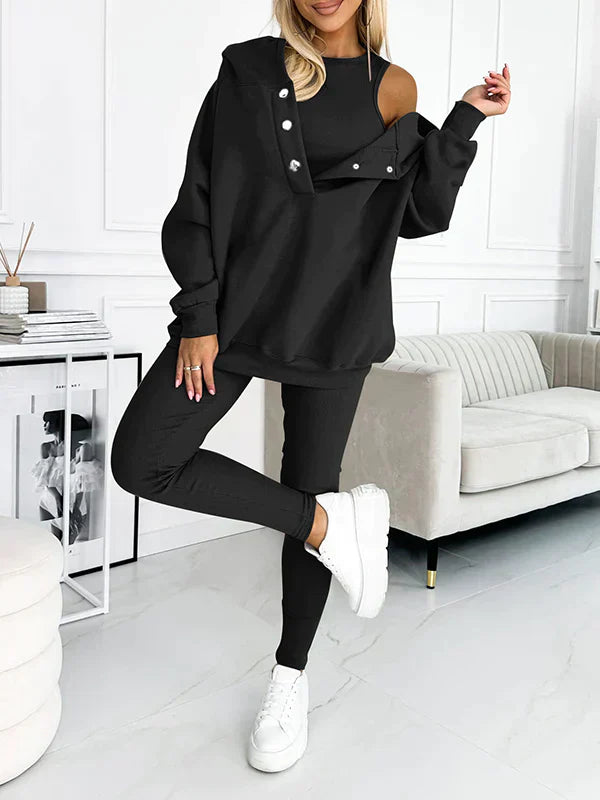 Sharon | Sweatshirt Suit met capuchon