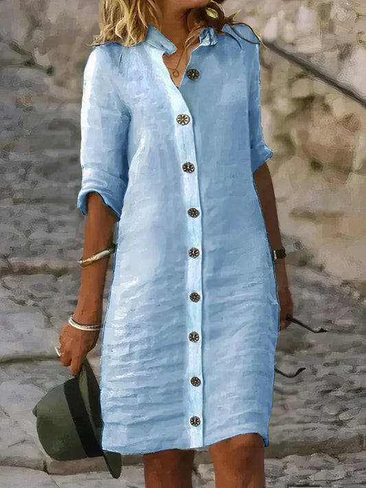 Casual linnen zomerjurk