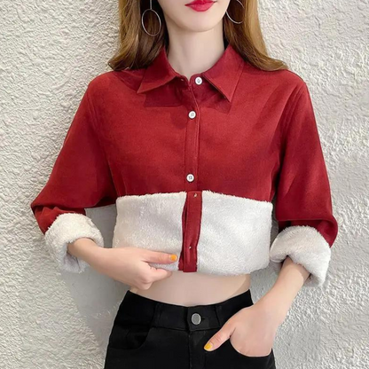 Eda - Blouse élégante en polaire