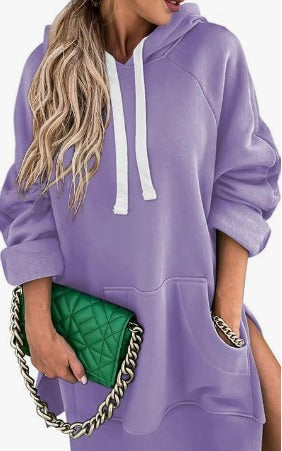 Esmee - Comfortabele Oversized Hoodie Jurk met Zak