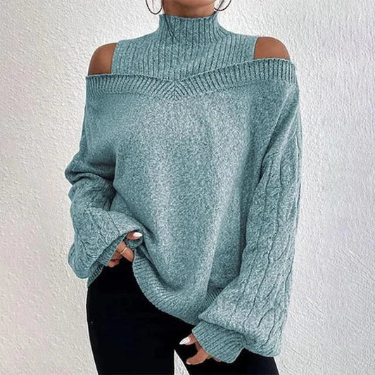 Léa blanchet | elegante longsleeve met hangende schouders