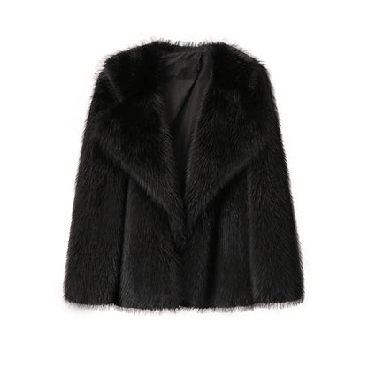 Vanina Mantel | Oversized Faux Fur Mantel