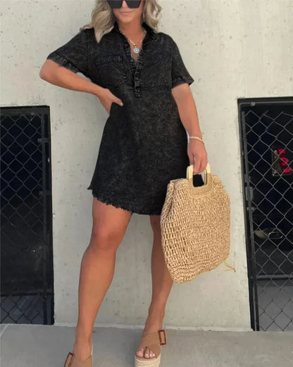 Jurk Denim shirt-blouse