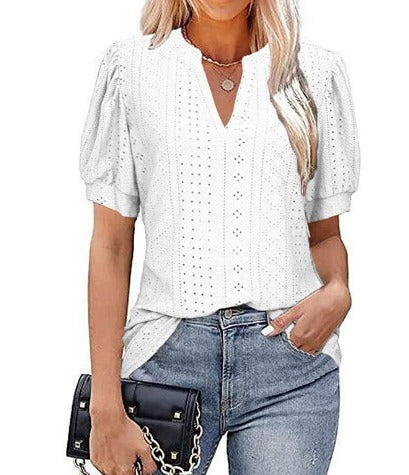 Lena | Elegante Damesblouse met Pofmouwen