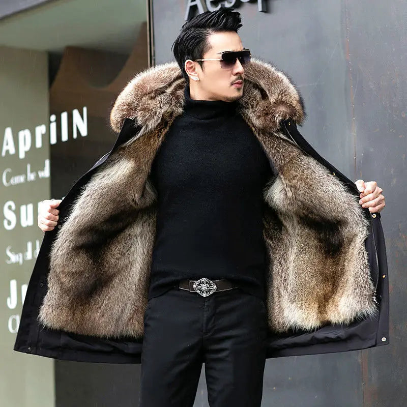 Carsten Mantel | Men's faux fur winter coat