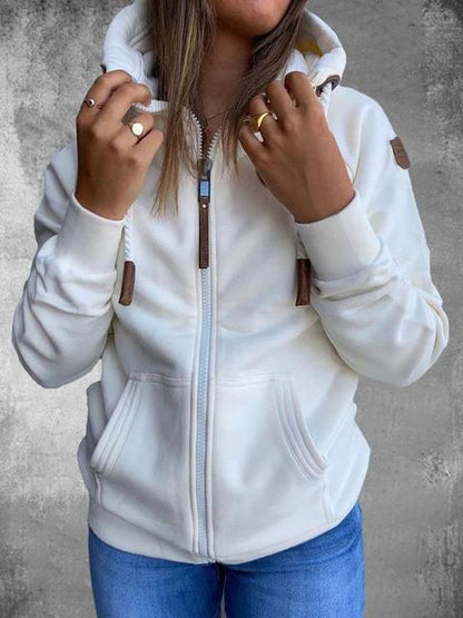 Comfortabele zip-up hoodie voor actieve, stijlvolle mensen