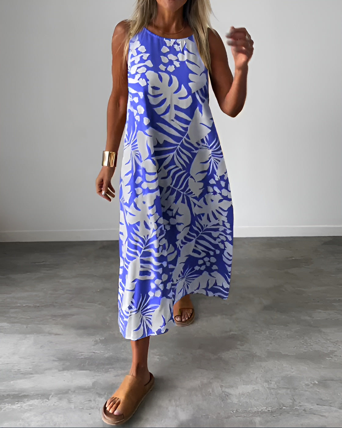 Elegante jurk zonder mouwen