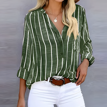 Jantien | Trendy gestreepte damesblouse
