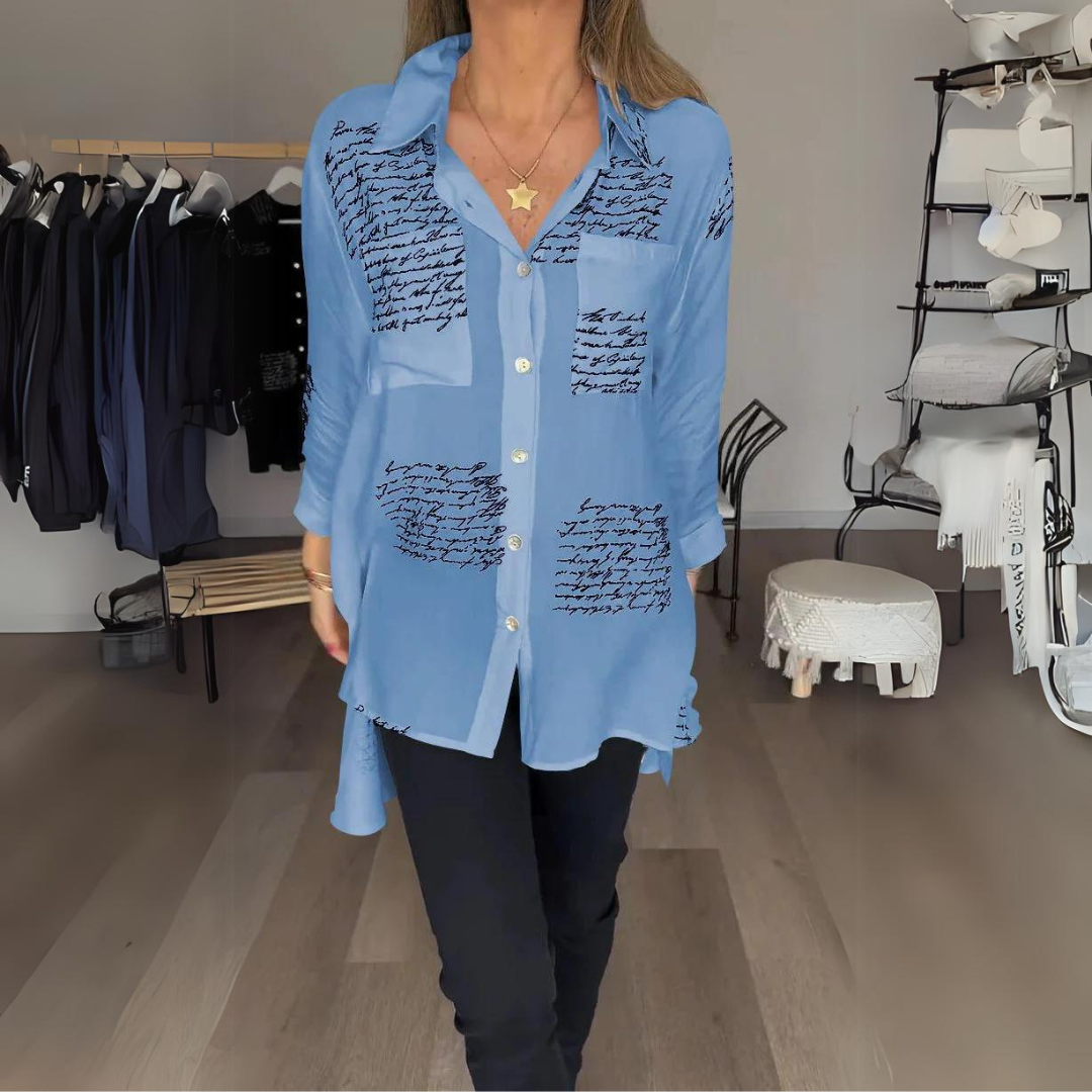 Shirt met letterprint voor dames