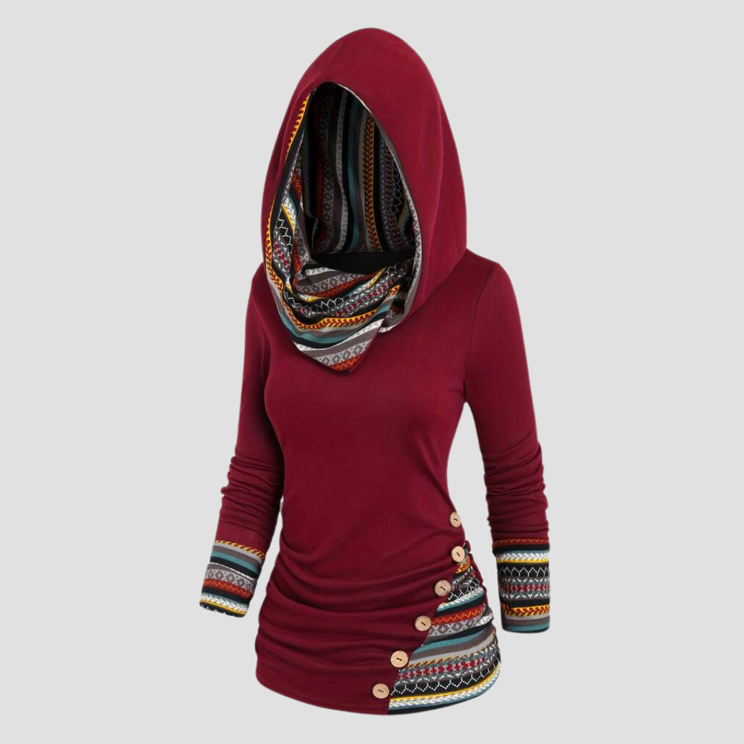 Marja - Bohemian-stijl hoodie voor dames